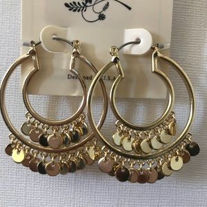 Gold tassel earrings